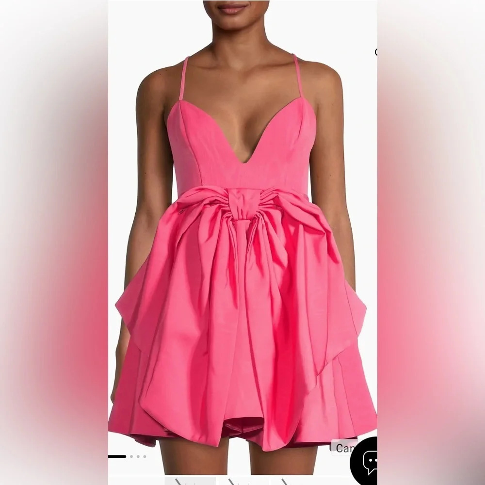 Women’s Pink Spaghetti-Strap Cocktail Dress